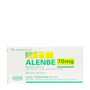 Thuốc trị loãng xương Alenbe 70mg (2 vỉ x 2 viên/hộp)